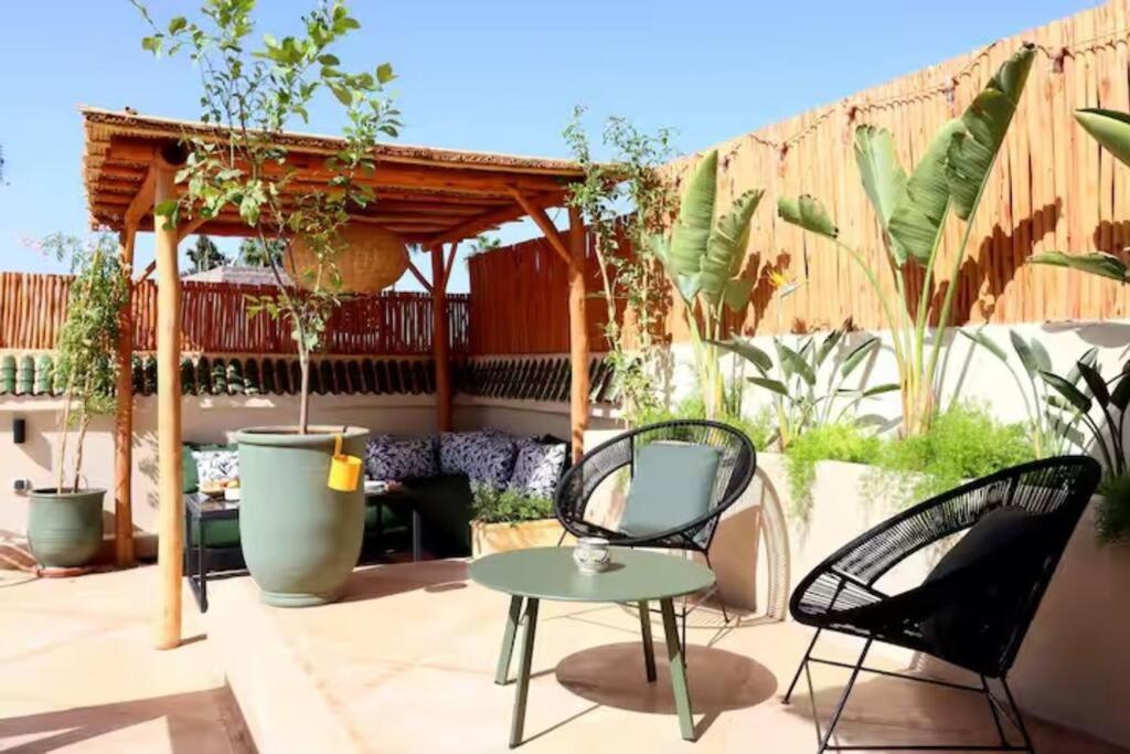 Riad Ptit Kech, Bassin Terrasse - Petits Dejeuners Marrakesh Eksteriør bilde