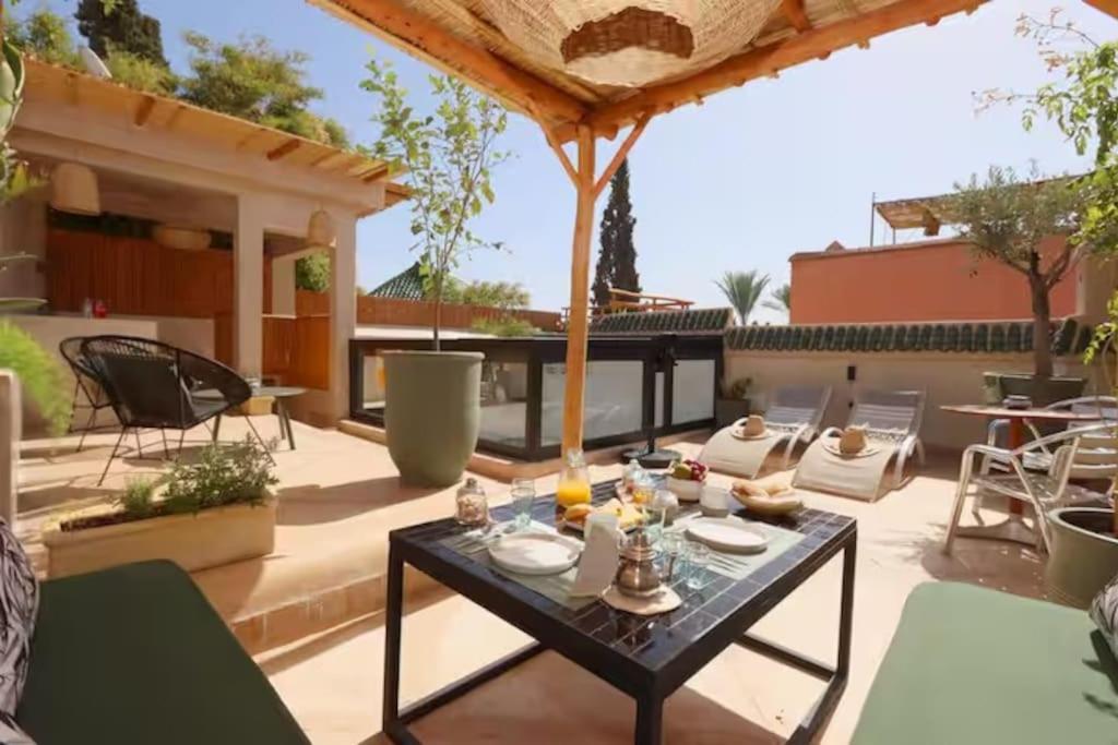 Riad Ptit Kech, Bassin Terrasse - Petits Dejeuners Marrakesh Eksteriør bilde